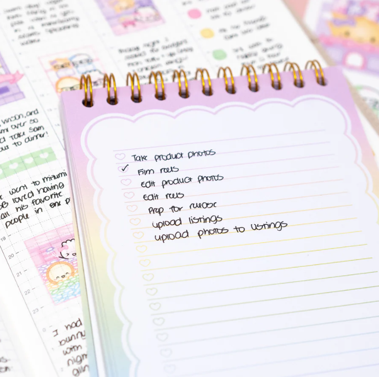 Rainbow Spiral Notepad