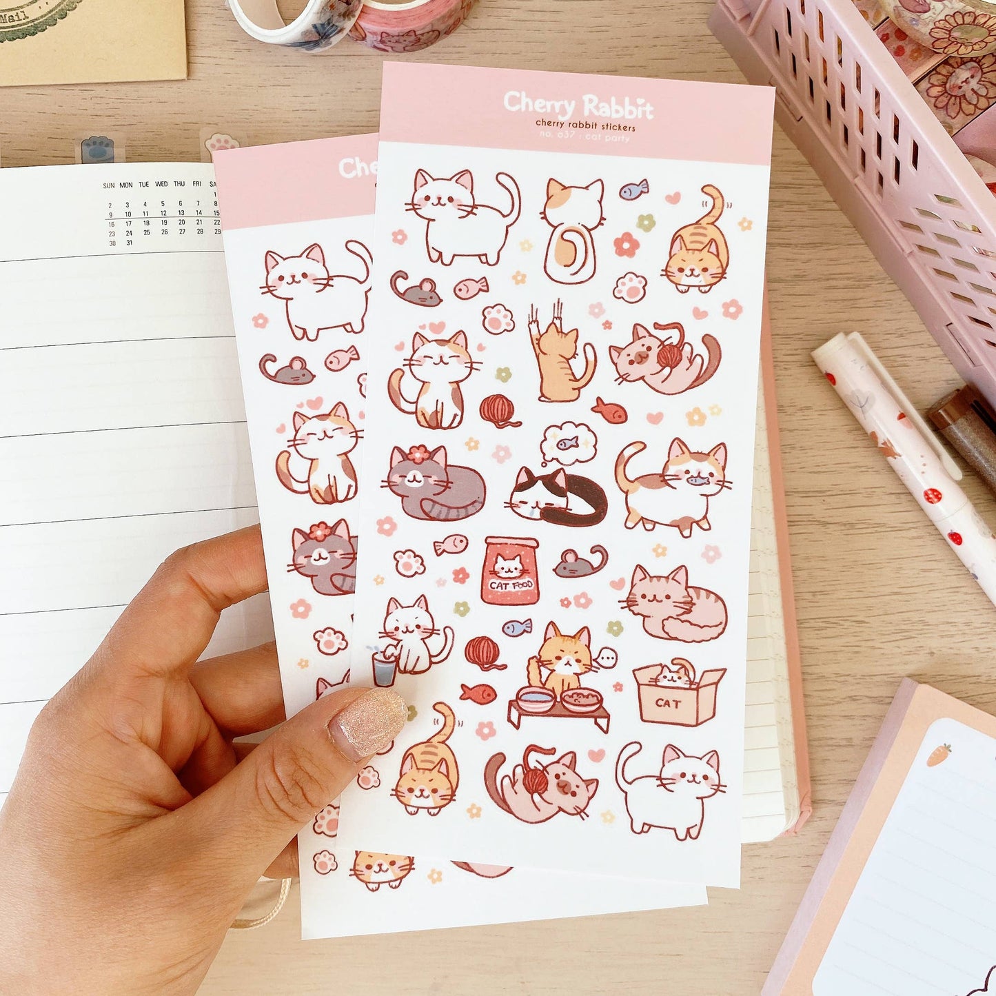 Cat Party | Sticker Sheet