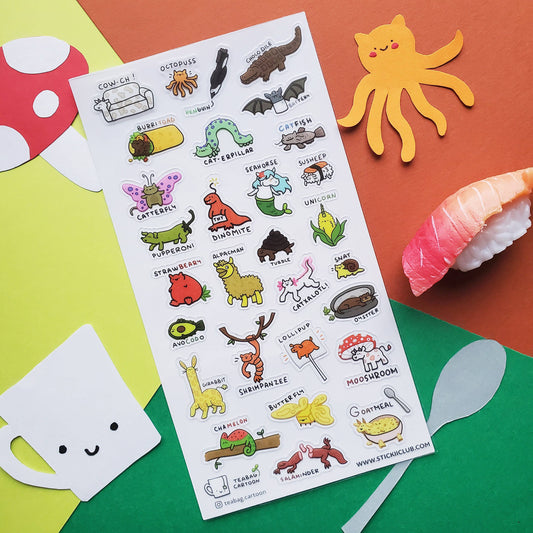 Strawbeary Lollipup | Sticker Sheet