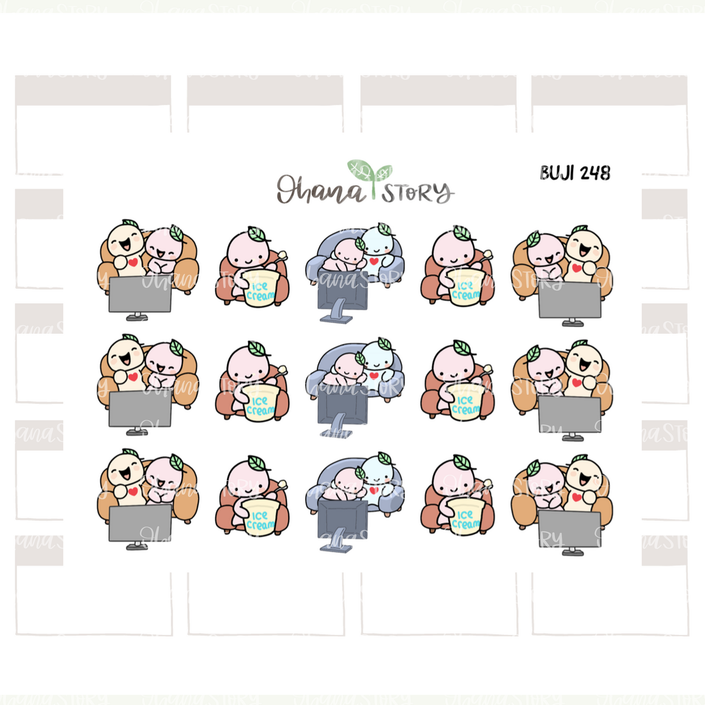 Watching Movies | Sticker Sheet