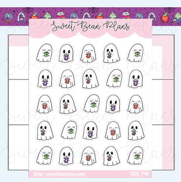 Coffee Ghosts | Sticker Sheet