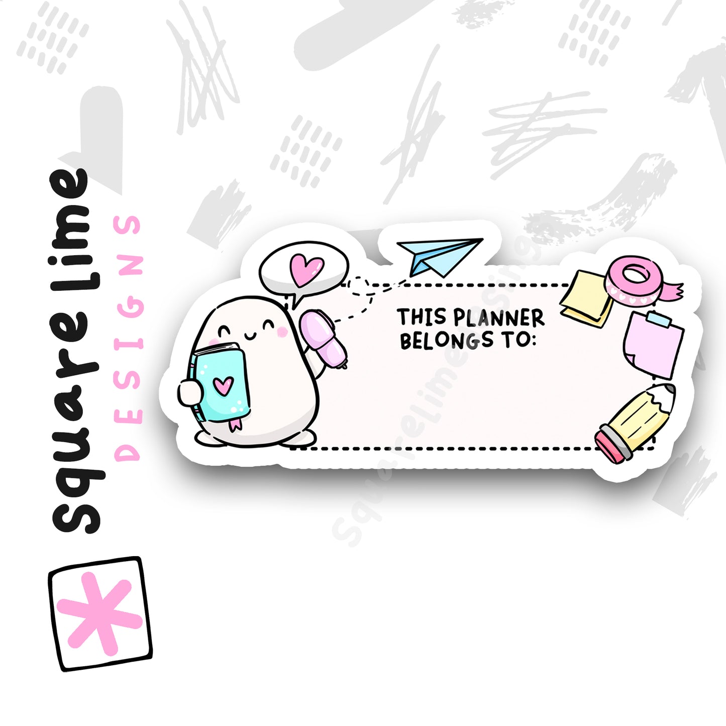 This Planner Belongs To | Die Cut Sticker