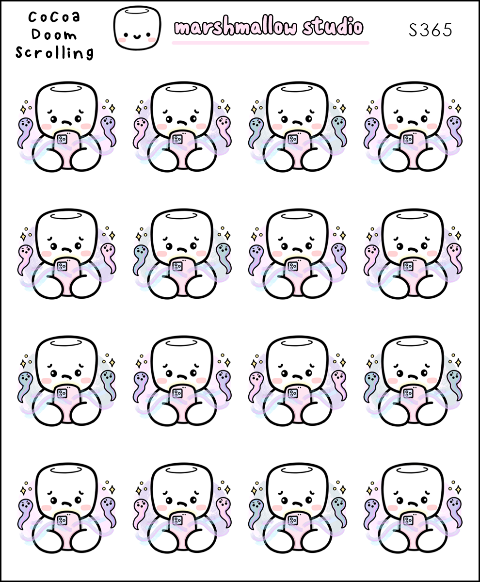 Cocoa - Doom Scrolling | Sticker Sheet