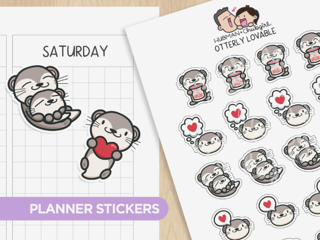 Otterly Lovable | Sticker Sheet