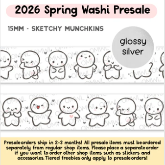 Sketchy Munchkins | Washi