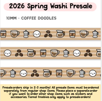 Coffee Doodles | Washi