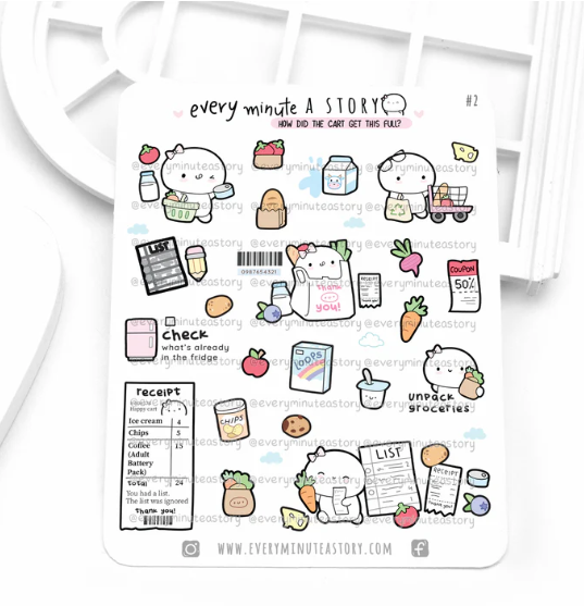 *PREORDER* Grocery Day | Sticker Sheet