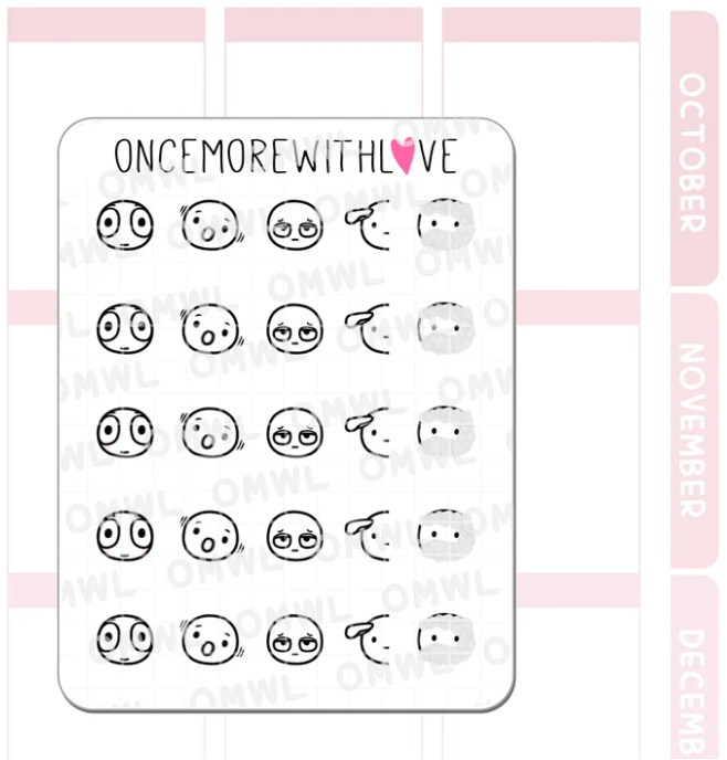 *PRESALE Munchkin Emojis pt10 | Sticker Sheet