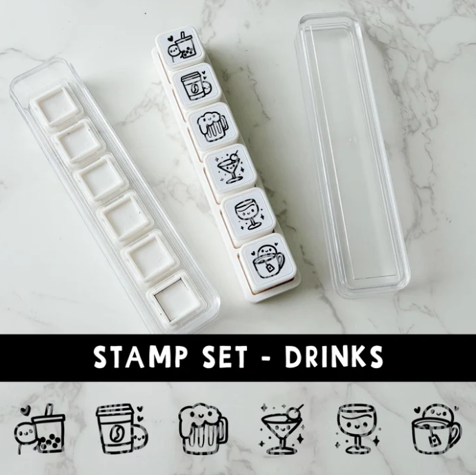 *PREORDER 6-IN-1 Punch Stamp - Drinks