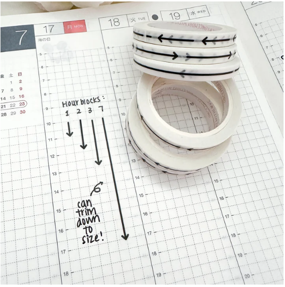 Perforated Arrows - Medium 18mm | Washi