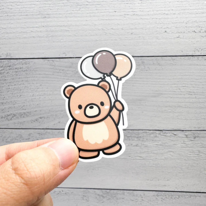 Balloon Bear | Vinyl Sticker