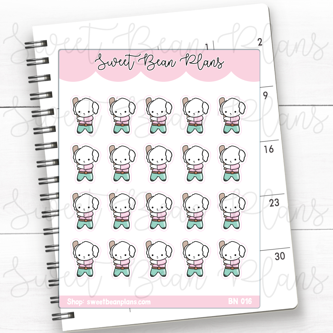 Baseball Bean | Sticker Sheet