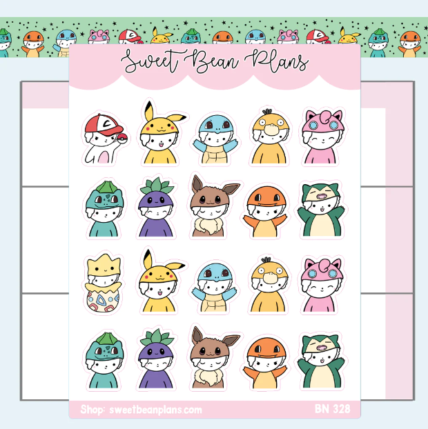 Pokebeans | Sticker Sheet