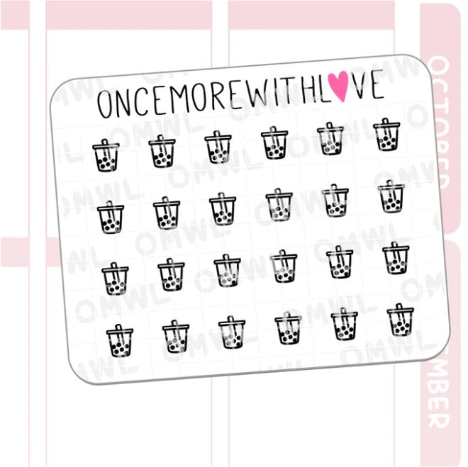 Mini Icons - Bubbletea | Sticker Sheet