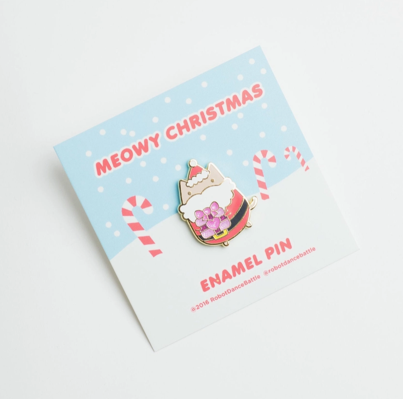 Santa Cat | Enamel Pin