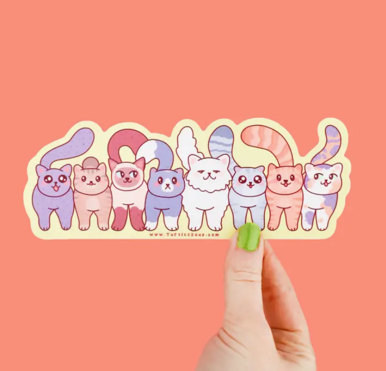 Clowder of Cats | Vinyl Sticker