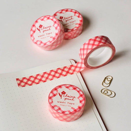 Red Gingham | Washi