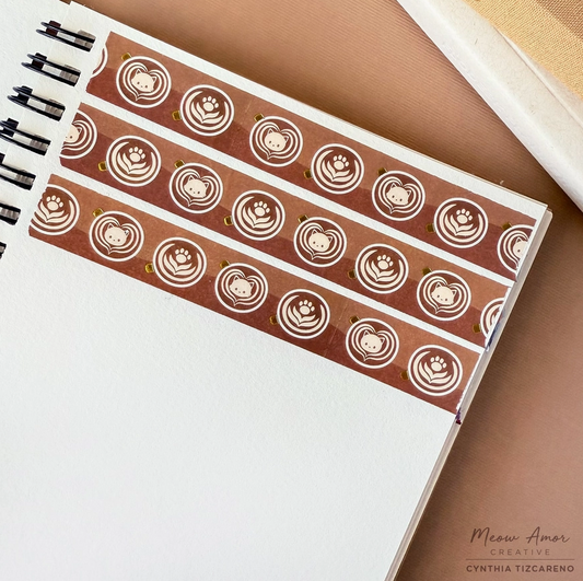 Dark Roast Coffee Cats | Washi