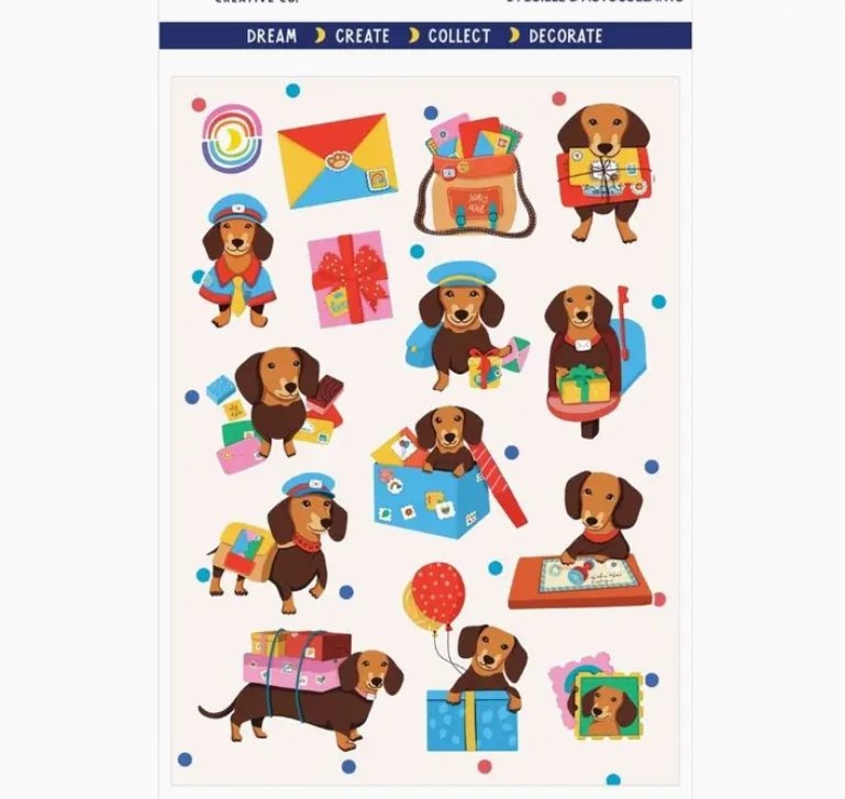 Daschund Delivery | Sticker Sheet