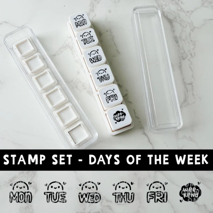 *PREORDER 6-IN-1 Punch Stamp - Days of the Week