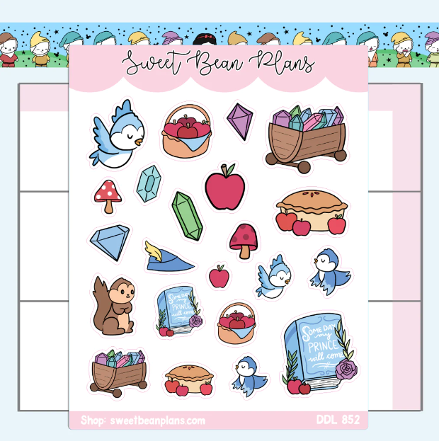 Snow Bean Doodles | Sticker Sheet