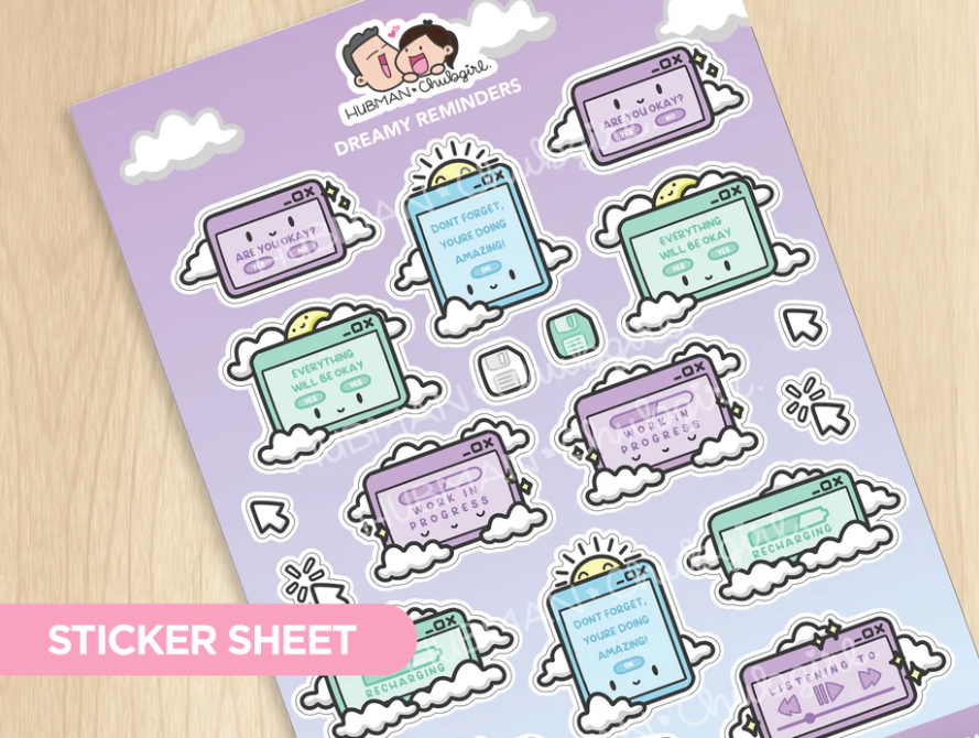 Dreamy Reminders | Large Sticker Sheet