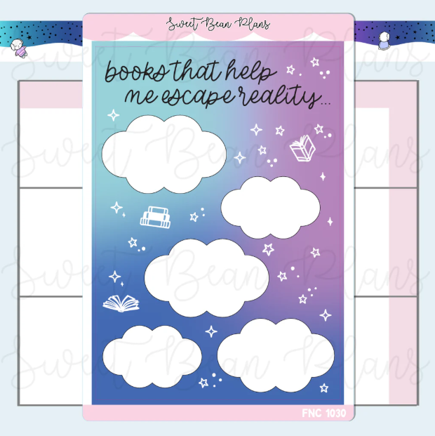 Books To Escape Reality | Large Sticker