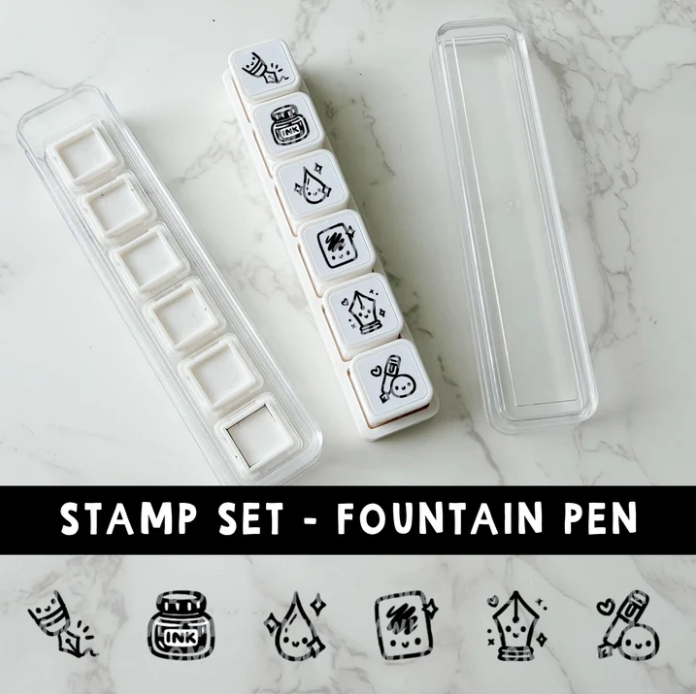 *PREORDER 6-IN-1 Punch Stamp - Fountain Pen