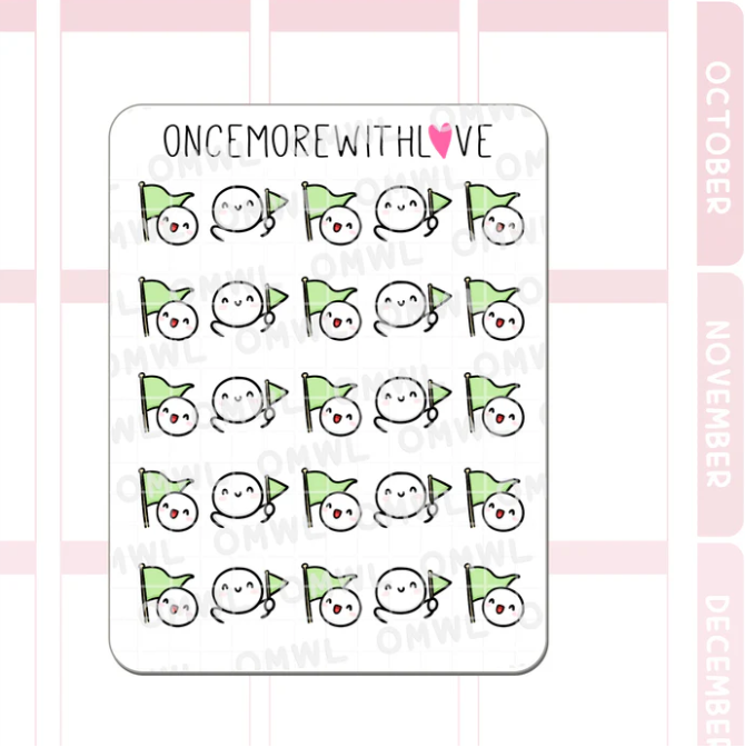 Green Flag | Sticker Sheet