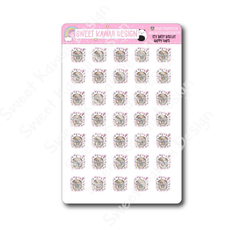 Kawaii Biscuit - Happy Days | Sticker Sheet