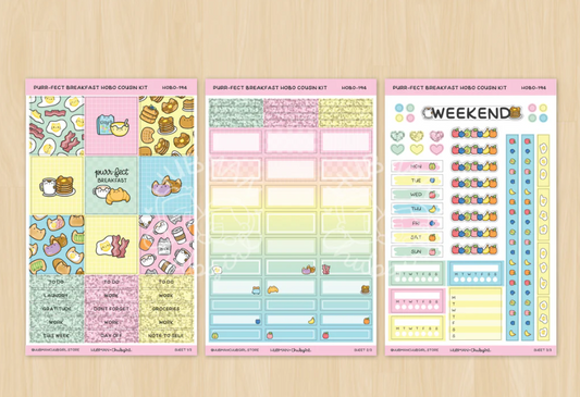 Purr-fect breakfast | Hobonichi Cousin Kit