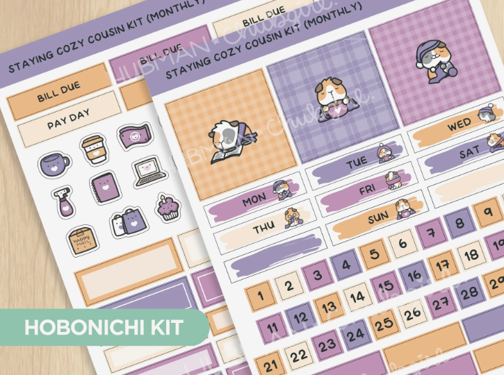 Staying Cozy | Hobonichi Cousin MONTHLY Kit