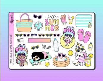 Hello Summer - Bujo Deco | Sticker Sheet