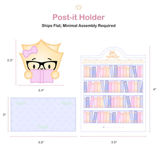 Library Acrylic Sticky Note Holder