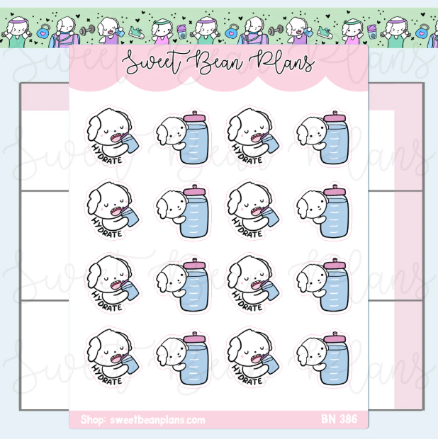 Hydrate Bean | Sticker Sheet