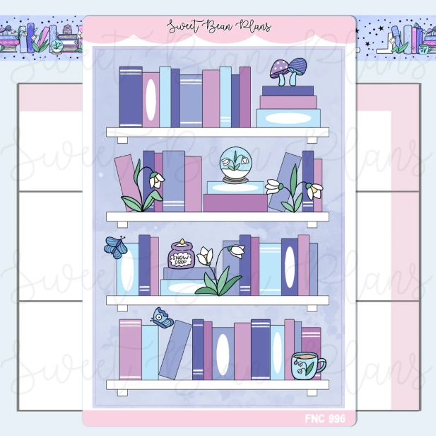 January Bookshelf 2025 | Large Sticker