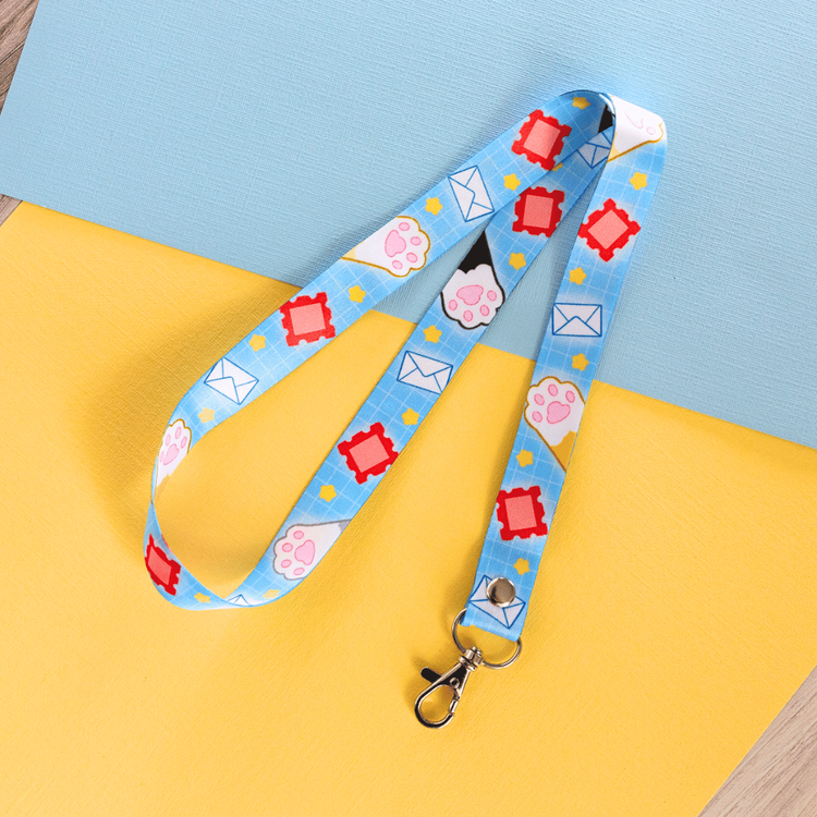 Happy Mail Cat Paws | Lanyard