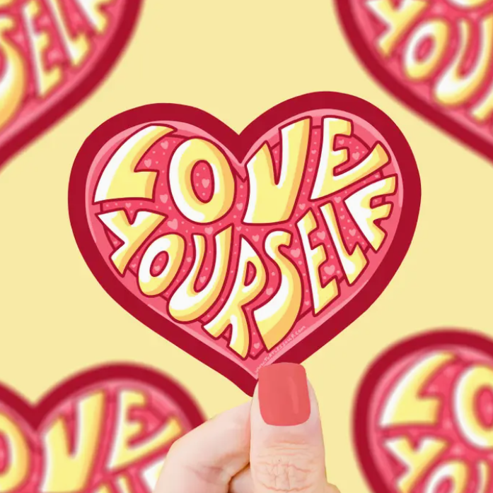 Love Yourself Heart | Vinyl Sticker