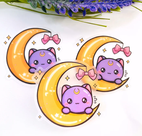 Moon Prism - Luna | Transparent Vinyl Sticker