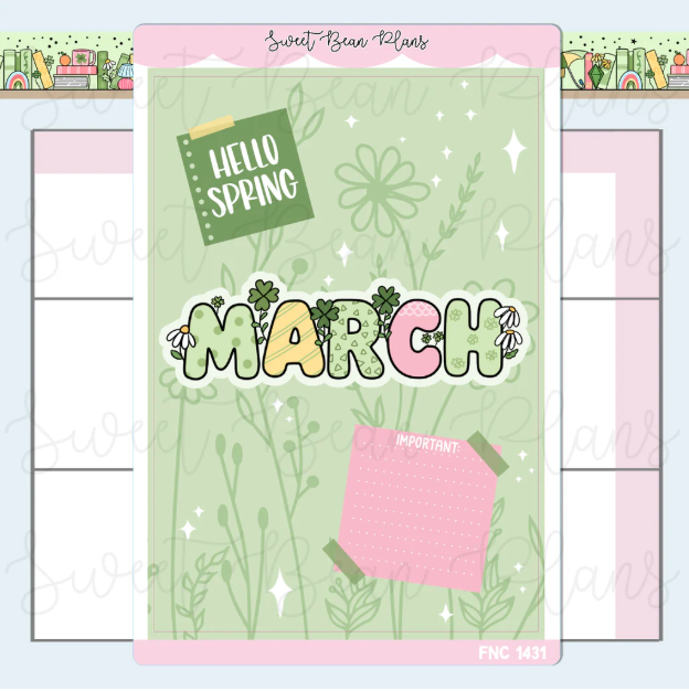 March 2026 Cover Page | Large Sticker
