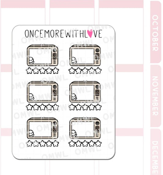 Movie or TV Review | Sticker Sheet