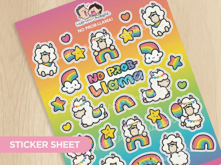 No Prob-Llama | BIG Sticker Sheet