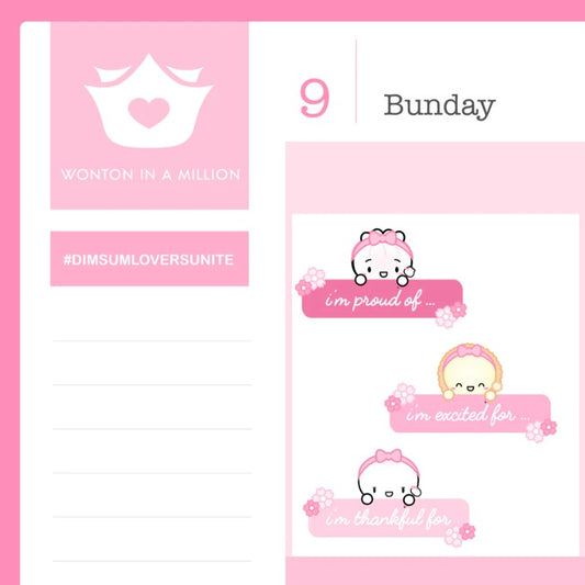 Gratitude Journaling Prompts | Sticker Sheet