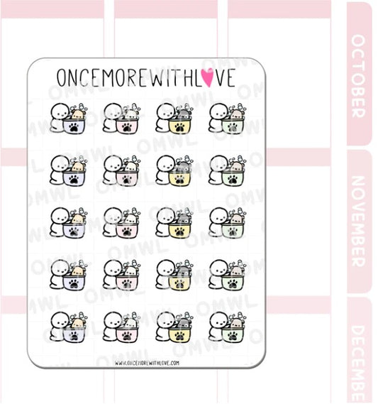 Puppy Bath | Sticker Sheet