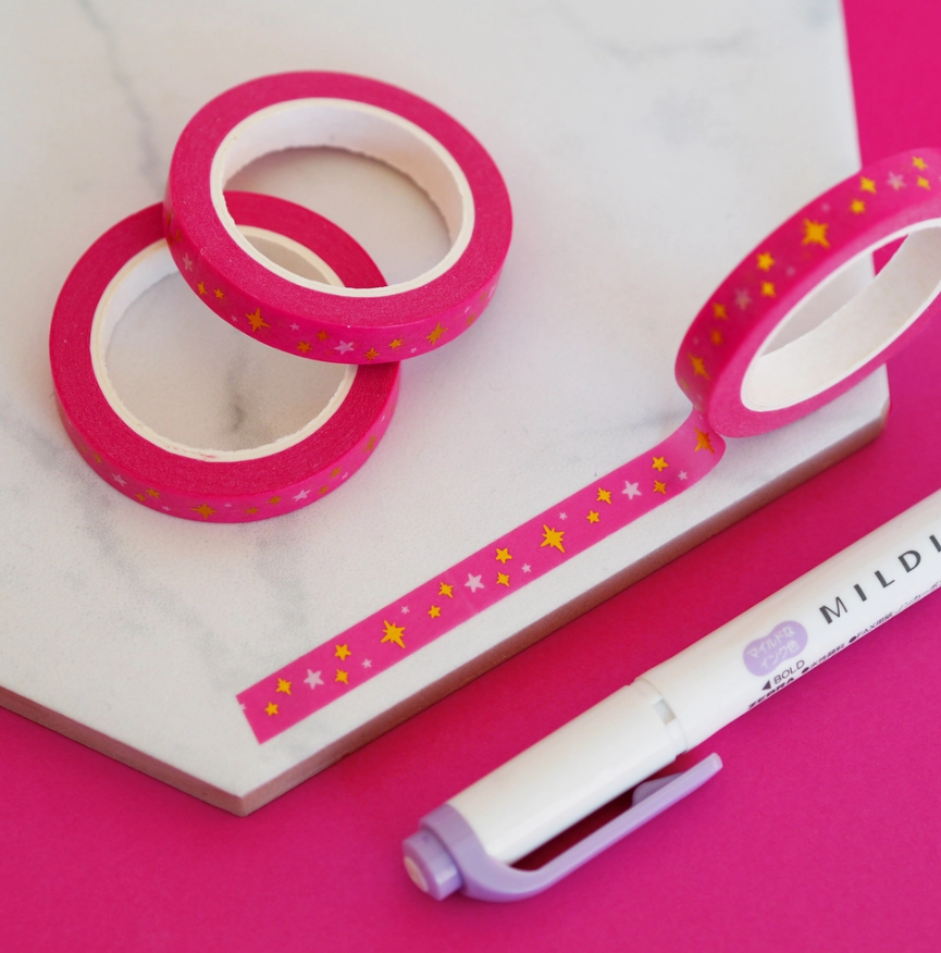 Pink Stars | Washi