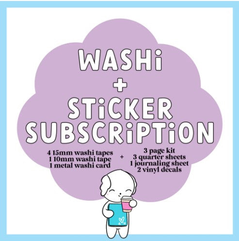 Sweet Bean Plans | November WASHI & STICKER Subscription