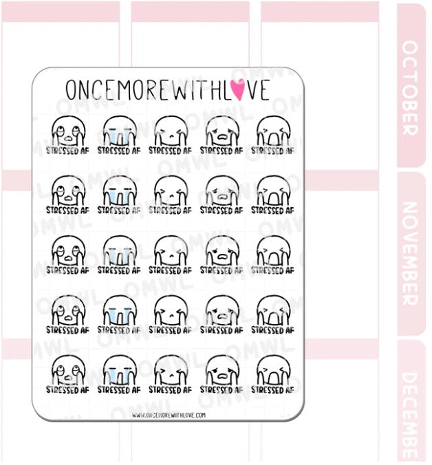 Stressed AF | Sticker Sheet