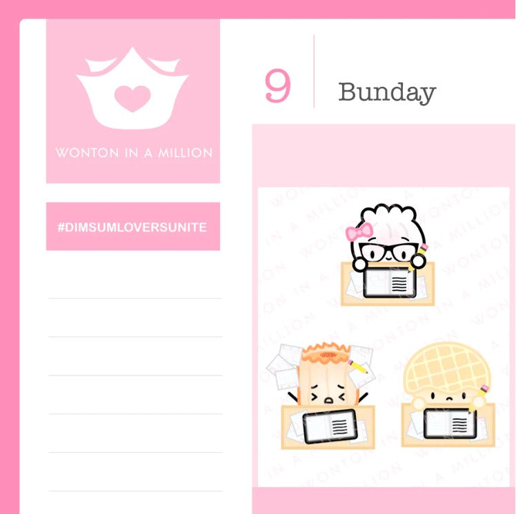 Studying | Sticker Sheet