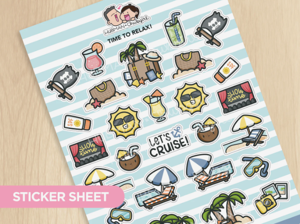 Time To Relax | BIG Sticker Sheet