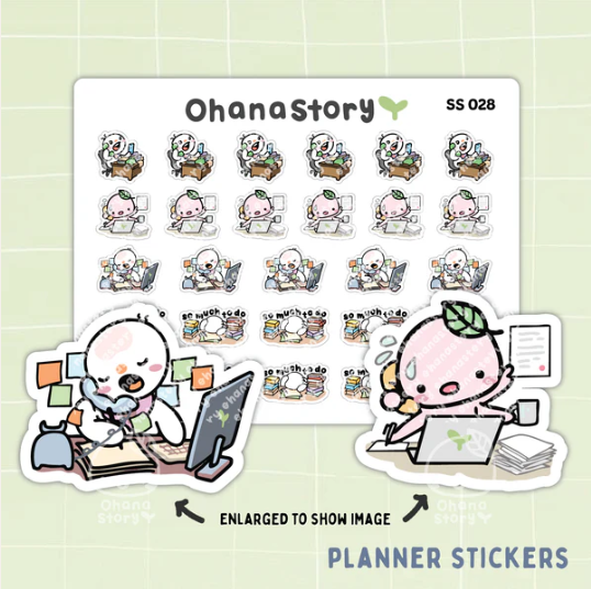 Too Busy | Sticker Sheet